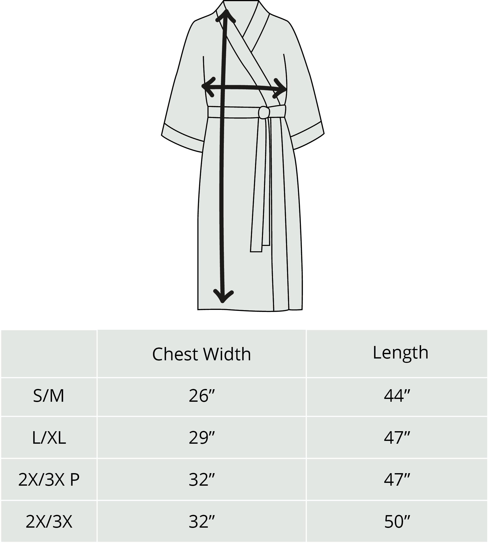 Size Charts – Shy Natives